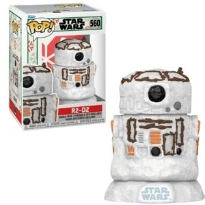 Funko Pop! R2-D2 Snowman (Star Wars) Holiday Glitter‎ Bobble Head Figurine